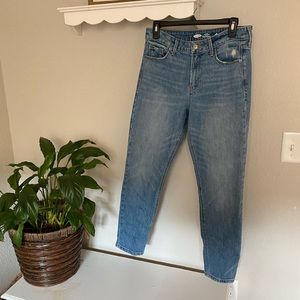 Old navy power straight high rise mom jean 8
